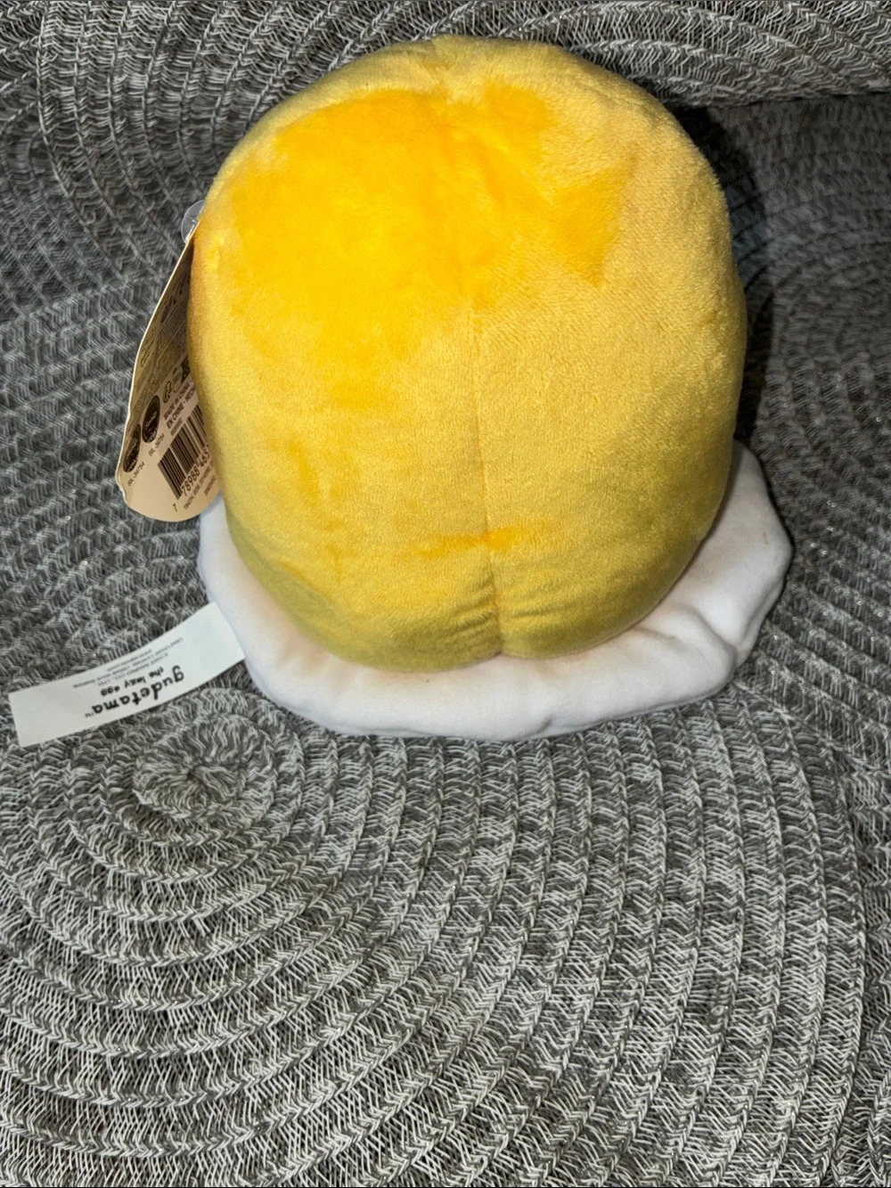 Sanrio Yellow Gudetama Plush with White Egg Bed